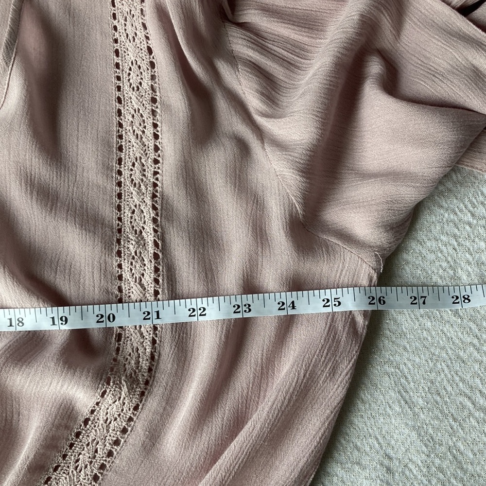 O’Neill Dusty rose button down top /blouse size XL - Picture 7 of 10